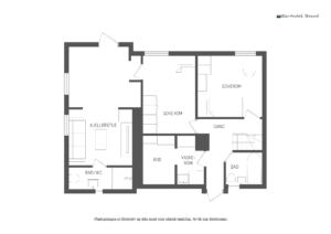 Underetasjen har et areal på 55 m² | Interntrapp og egen utgang til hagen | Denne etasjen har takhøyde på ca 2. meter 