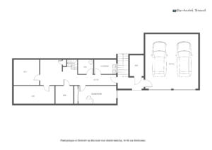 Underetasje | Entré/gang/trapperom (25,3 m²), vaskekjeller (6,5 m²), hobbyrom (13,6 m²), bod (12,2 m²), bod 2 (12,1 m²), bod 3 (5,9 m²), bod 4 (4,5 m²)